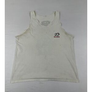 Vintage Big Dogs Big Kahuna Graphic Tank Top White 2000 Mens Size Large